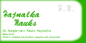 hajnalka mauks business card